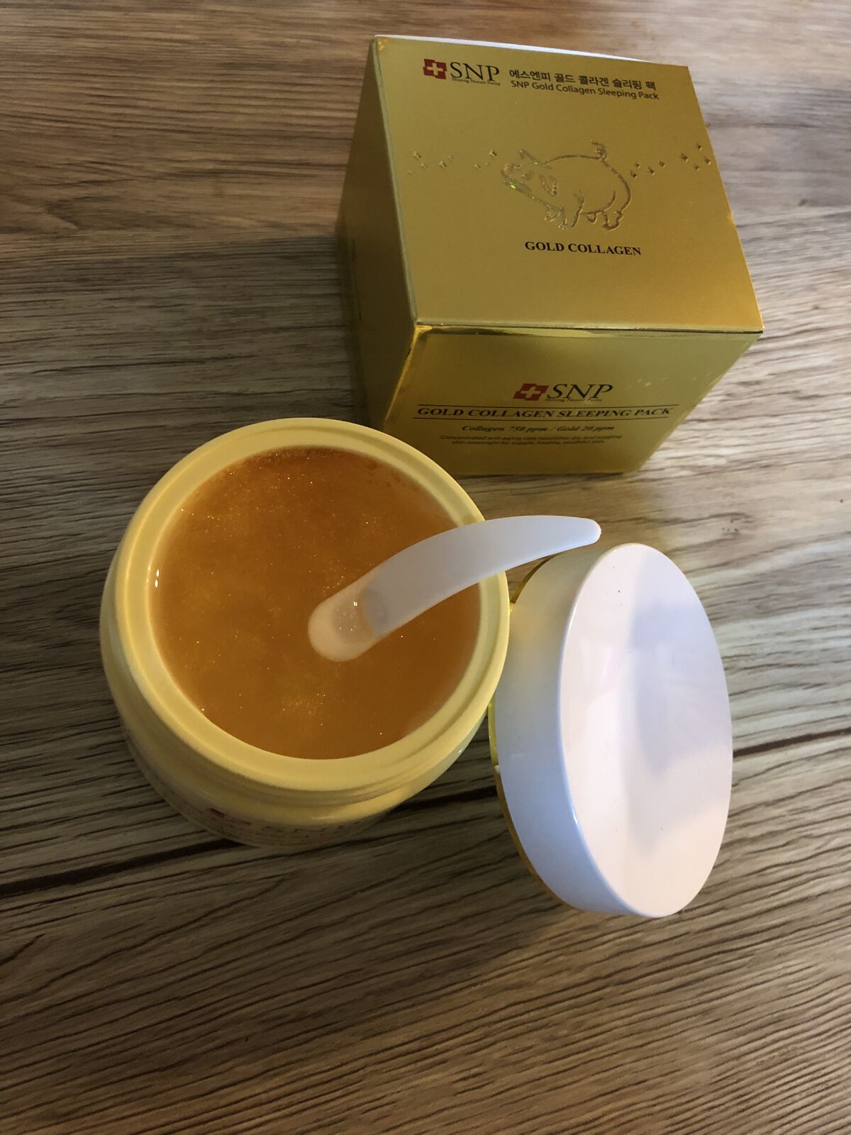 SNP ゴールド コラーゲン スリーピング パック/SNP/シートマスク・パックを使ったクチコミ（2枚目）