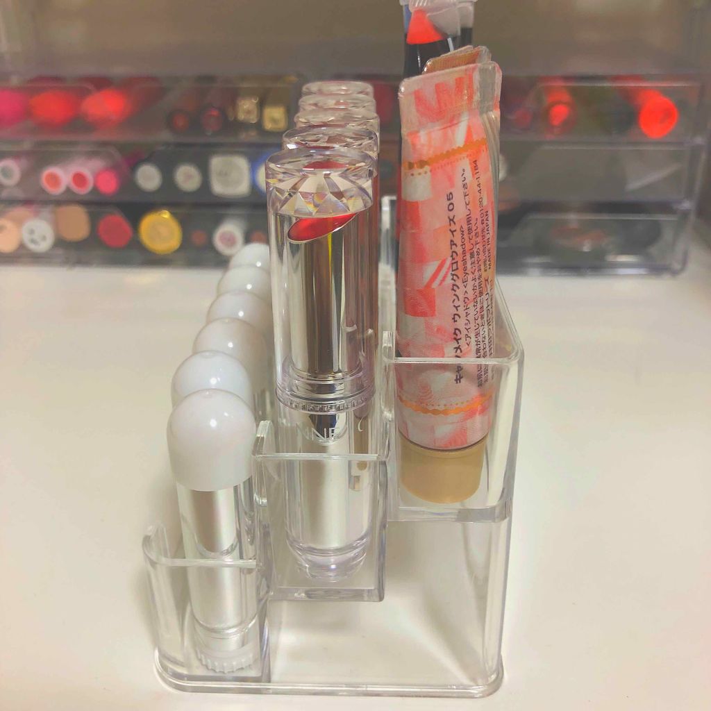 ラスティンググロスリップ/CEZANNE/口紅を使ったクチコミ（2枚目）