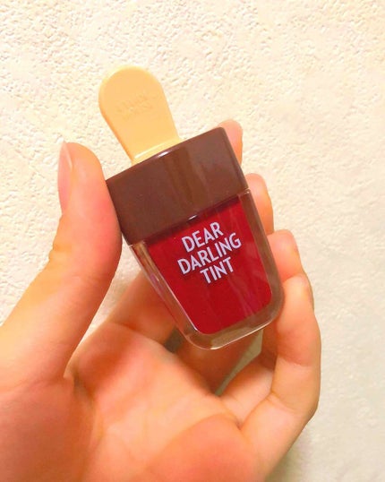 ディアダーリン ウォータージェルティント (アイスティント)/ETUDE/口紅を使ったクチコミ(2枚目)