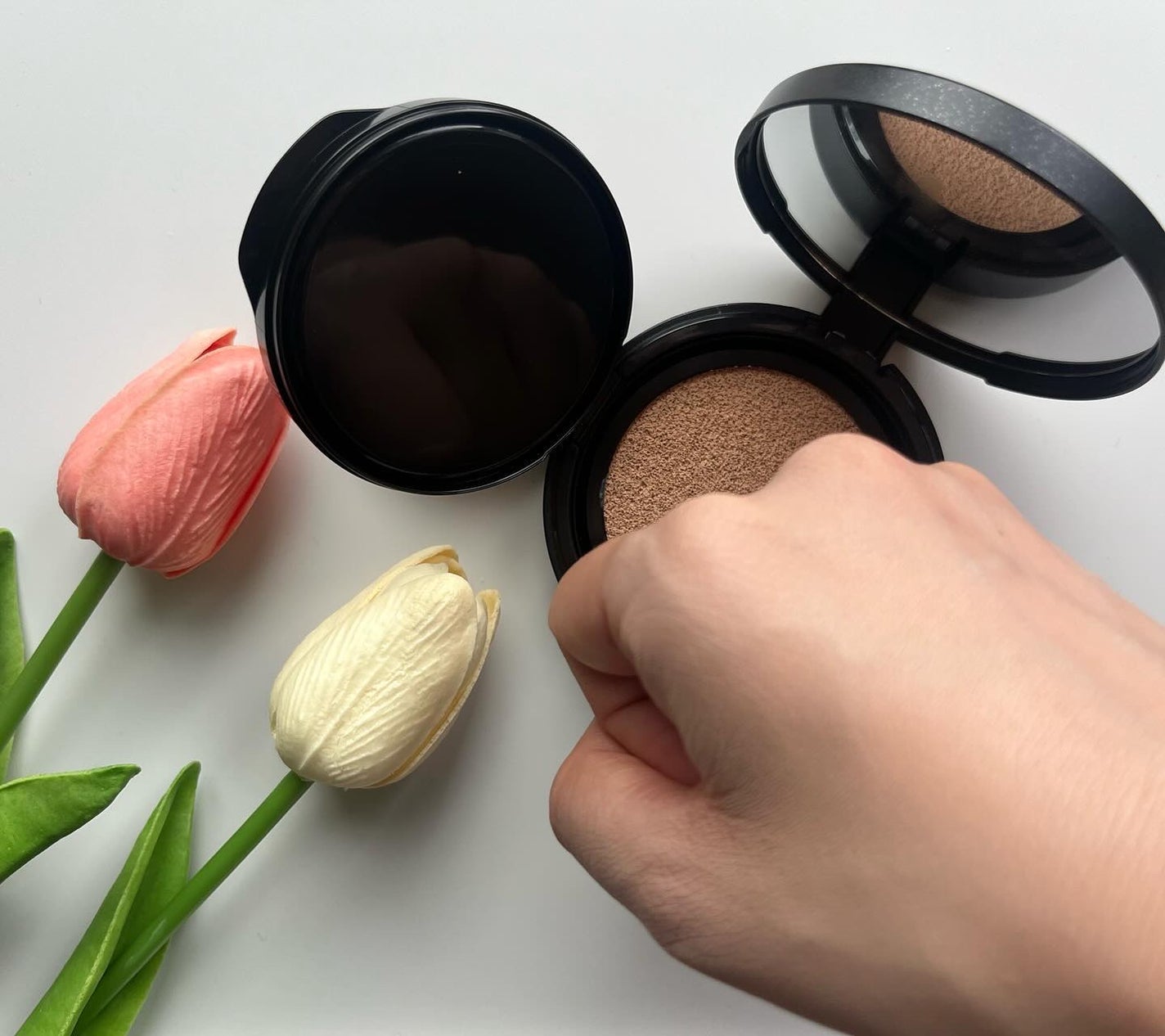 ベルベットジュエルクッション/BIVABOO/クッションファンデーションを使ったクチコミ(5枚目)