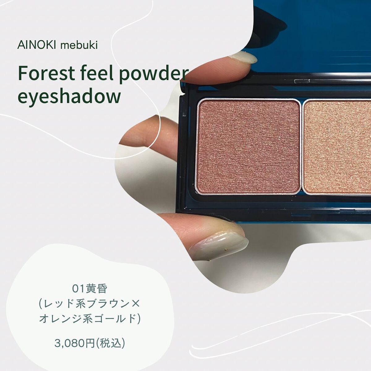 フォレスト フィール パウダー アイズ/AINOKI mebuki/アイシャドウパレットを使ったクチコミ（2枚目）