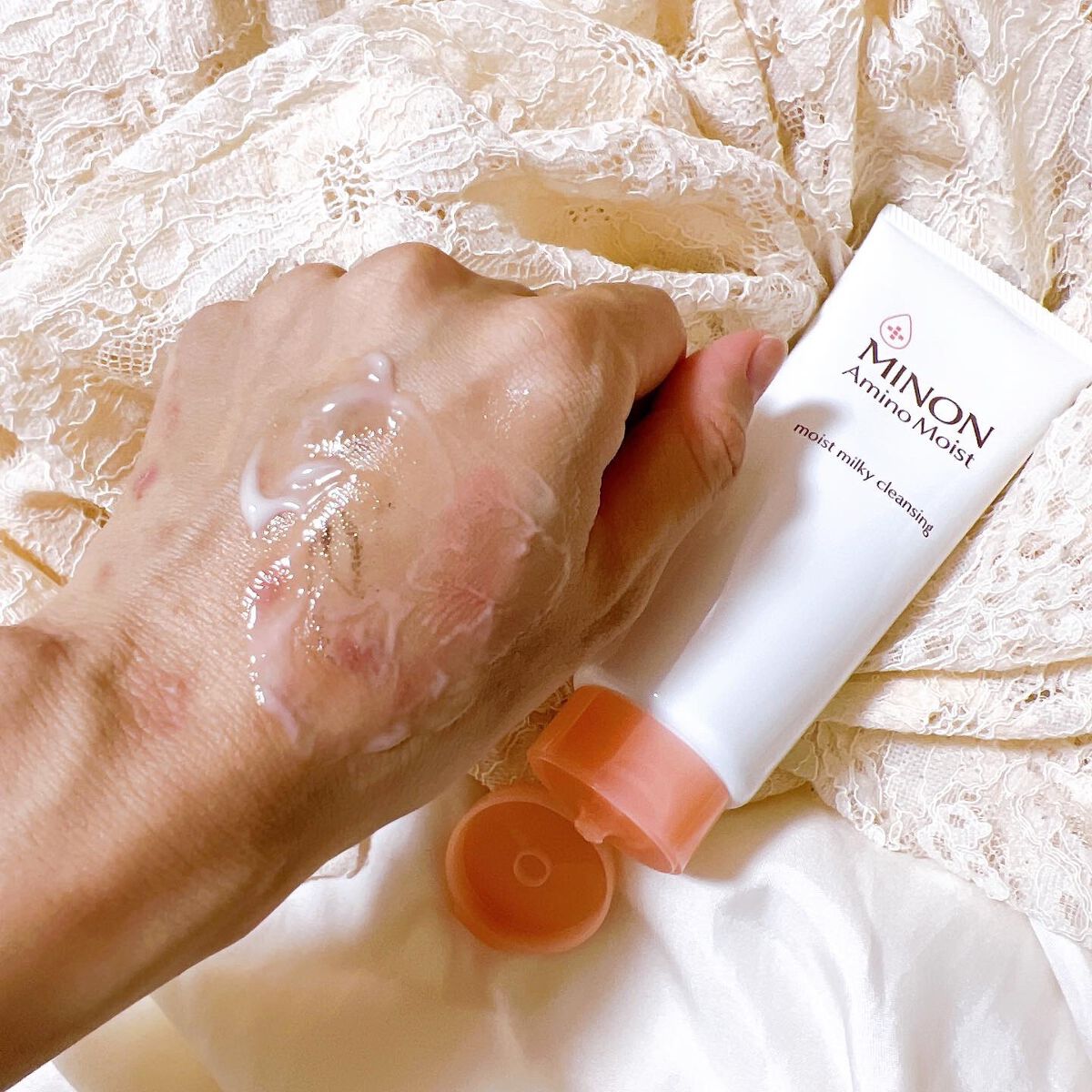 ミノン アミノモイスト モイストミルキィ クレンジング/ミノン/ミルククレンジングを使ったクチコミ（3枚目）