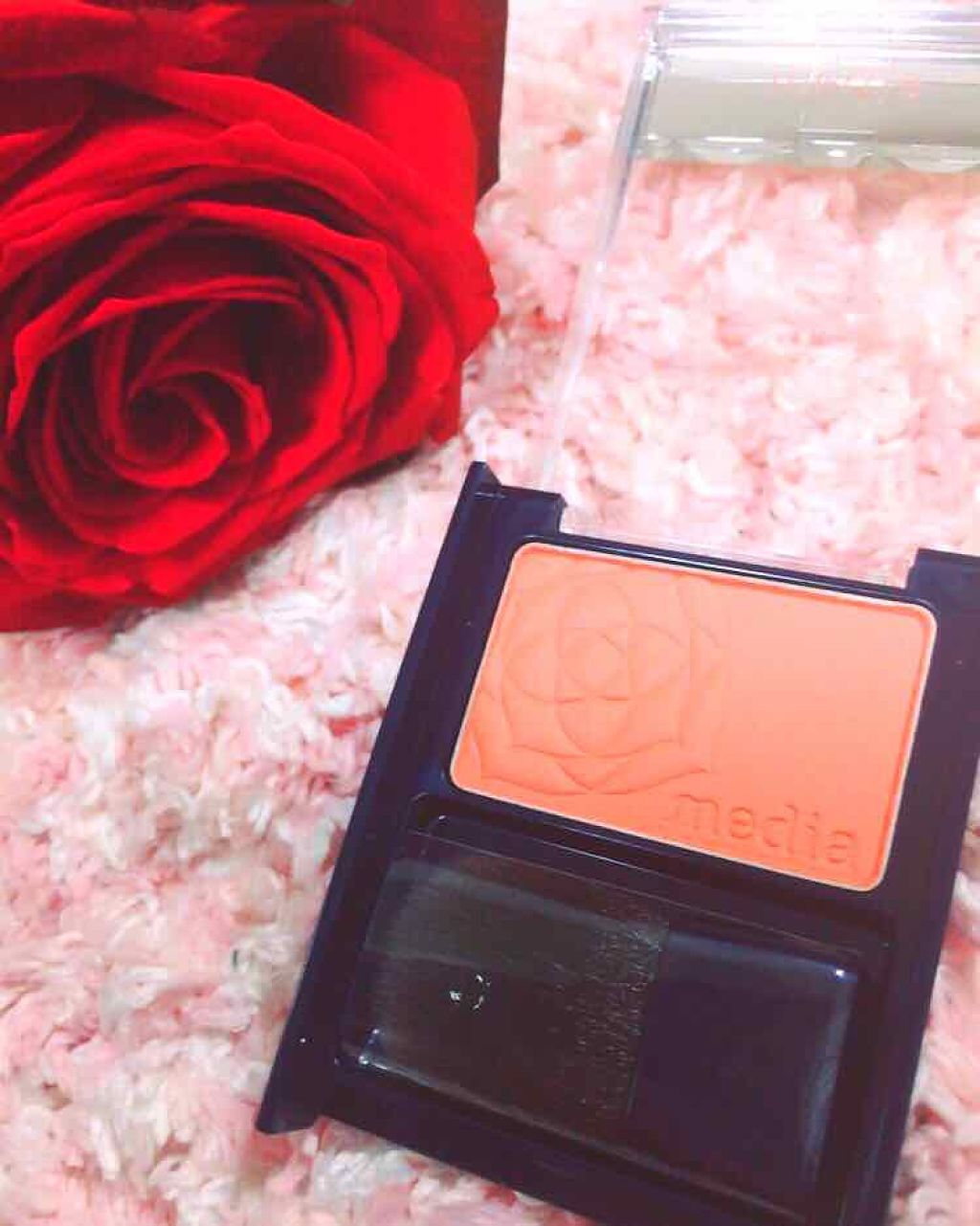 ブライトアップチークN/media/パウダーチークを使ったクチコミ(1枚目)