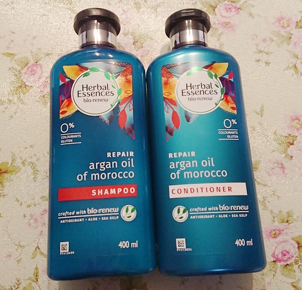 ビオリニュー モロッカンオイル シャンプー／コンディショナー/ハーバルエッセンス/市販シャンプーを使ったクチコミ（1枚目）