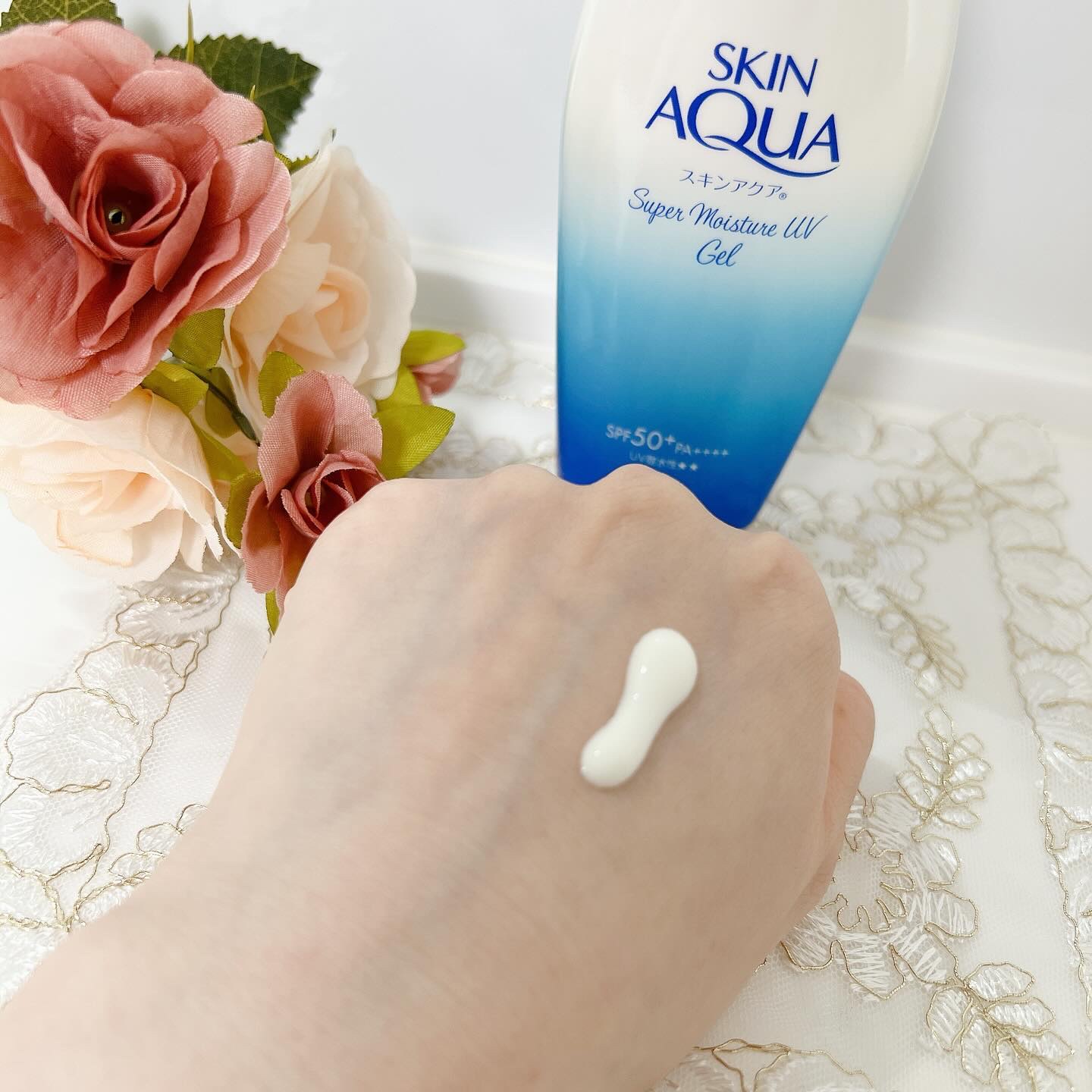 スキンアクア スーパーモイスチャージェル/スキンアクア/日焼け止めジェルを使ったクチコミ（3枚目）