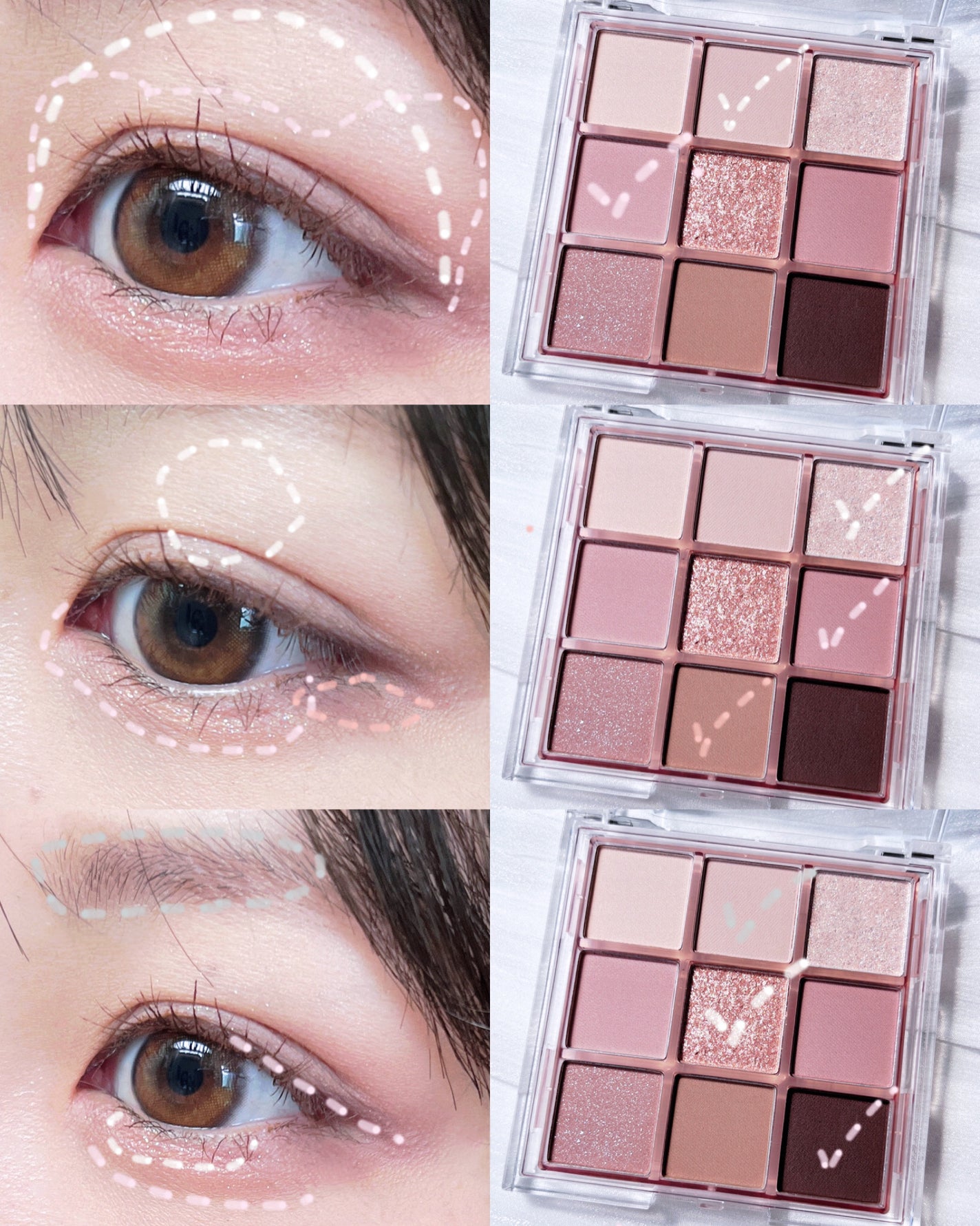 KEYBO FALL IN LOVE SHADOW PALETTE/keybo/アイシャドウパレットを使ったクチコミ(5枚目)