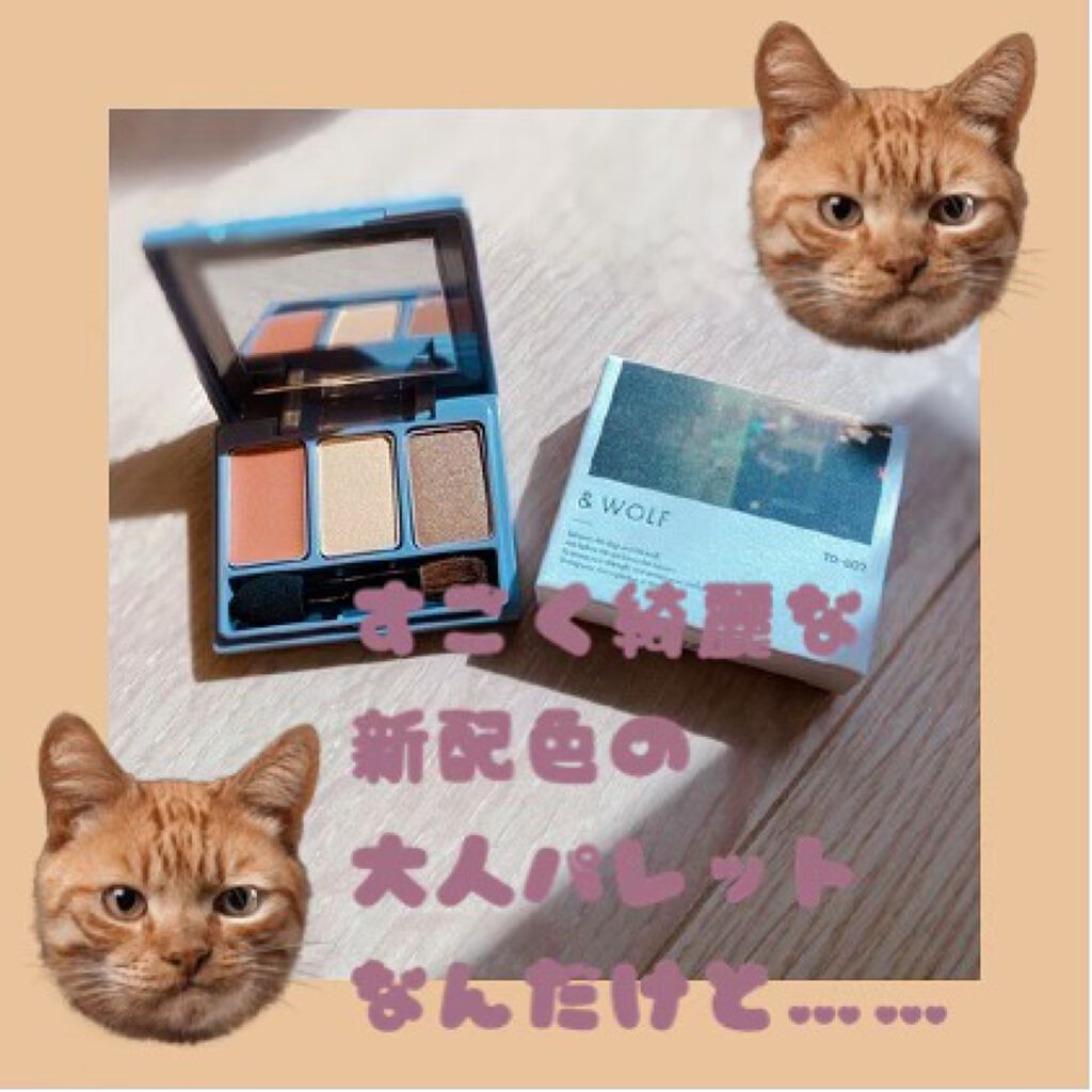 スリーサムデザイニングアイカラー/& WOLF/アイシャドウパレットを使ったクチコミ（1枚目）