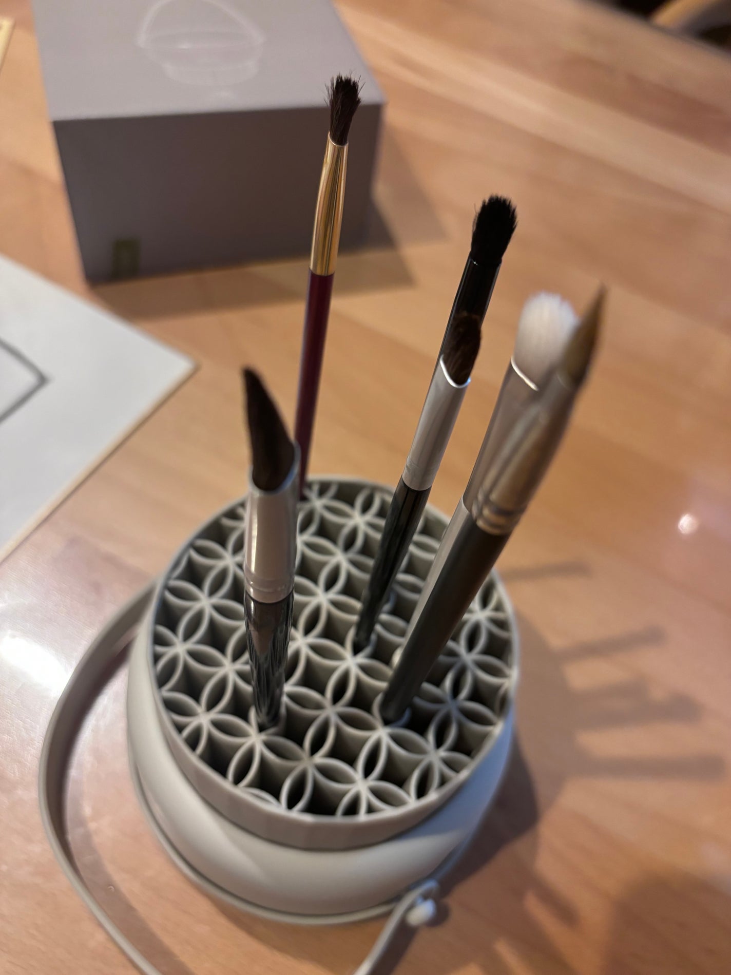 メイクブラシクリーナー/3COINS/その他化粧小物を使ったクチコミ(4枚目)