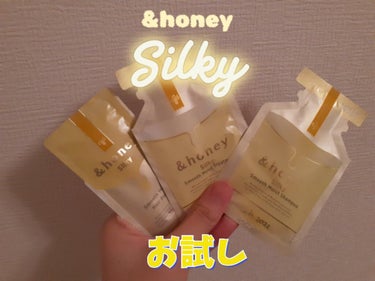 シルキー　スムースモイスチャー　シャンプー　1.0/ヘアトリートメント　2.0/&honey/シャンプー・コンディショナーを使ったクチコミ（1枚目）