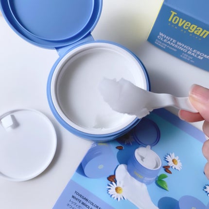 カラーフードシリーズホワイトホールサムクレンジングバーム/Tovegan/クレンジングバームを使ったクチコミ(4枚目)