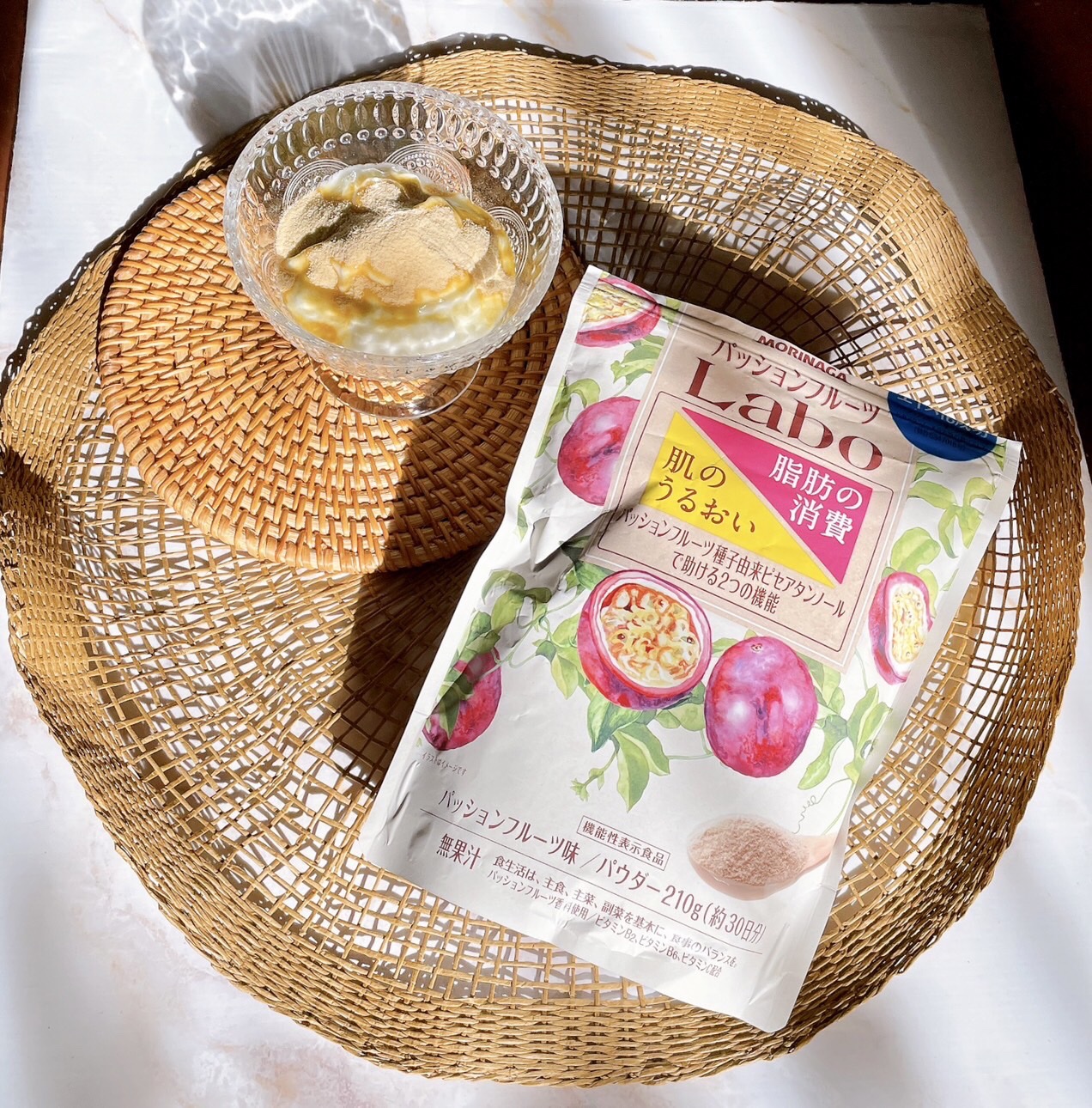 パッションフルーツLaboパウダー/森永製菓/食品を使ったクチコミ（1枚目）