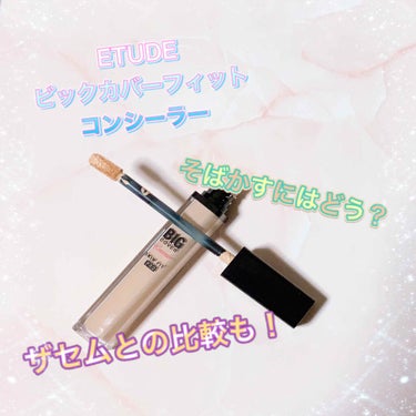 ETUDE ビッグカバーフィットコンシーラーのクチコミ「そばかすを隠したい！

こんにちは🙋💕Riaです
今回は
ETUDEのビックカバーフィットコン.....」（1枚目）