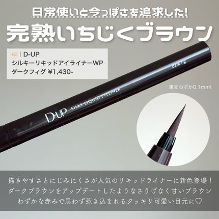 シルキーリキッドアイライナーWP/D-UP/リキッドアイライナーを使ったクチコミ(2枚目)