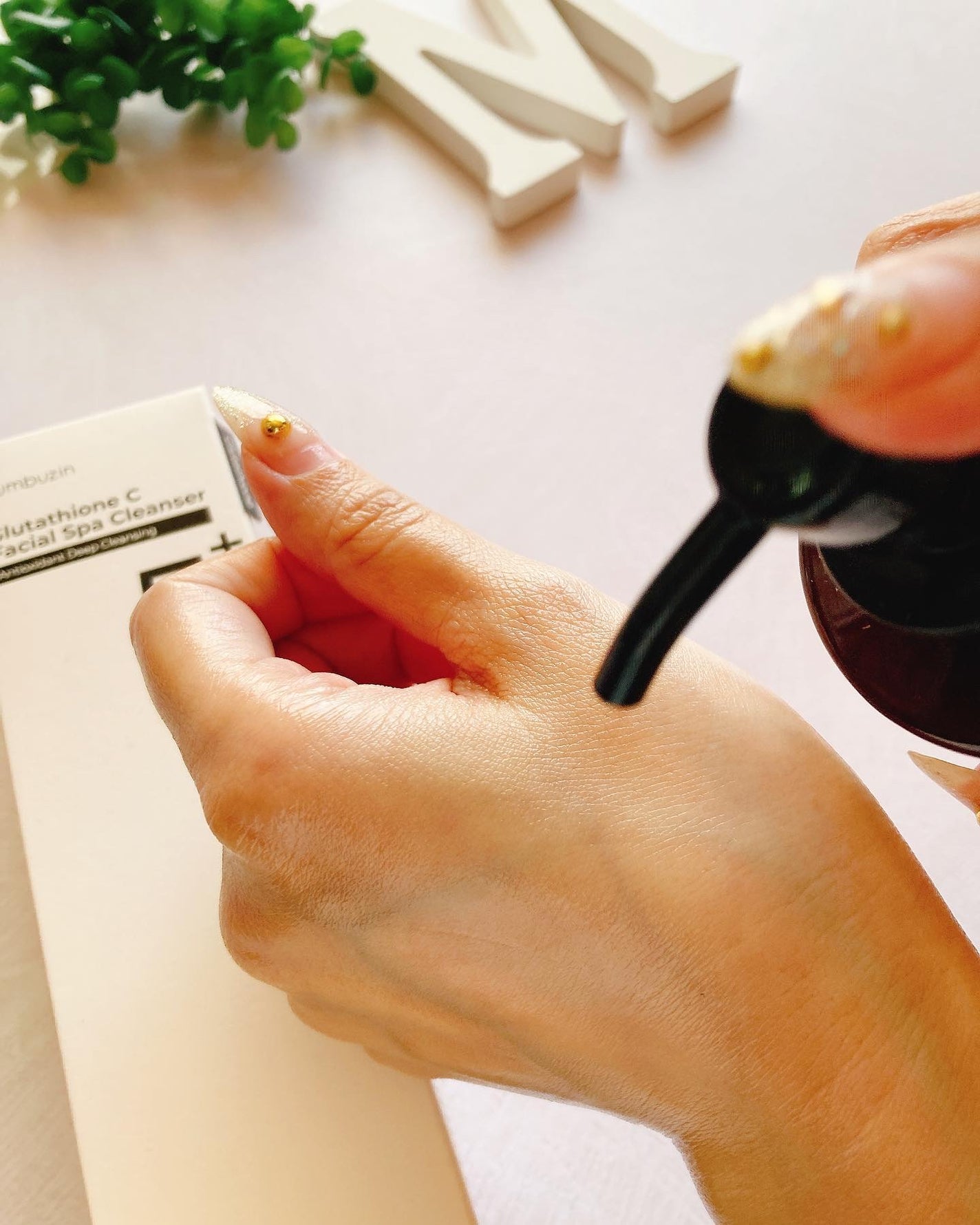 5番 白玉グルタチオンCアロママッサージクレンジング/numbuzin/オイルクレンジングを使ったクチコミ(4枚目)