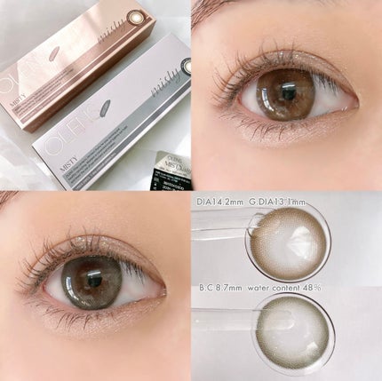 ミスティワンデー/OLENS/カラーコンタクトレンズを使ったクチコミ(1枚目)