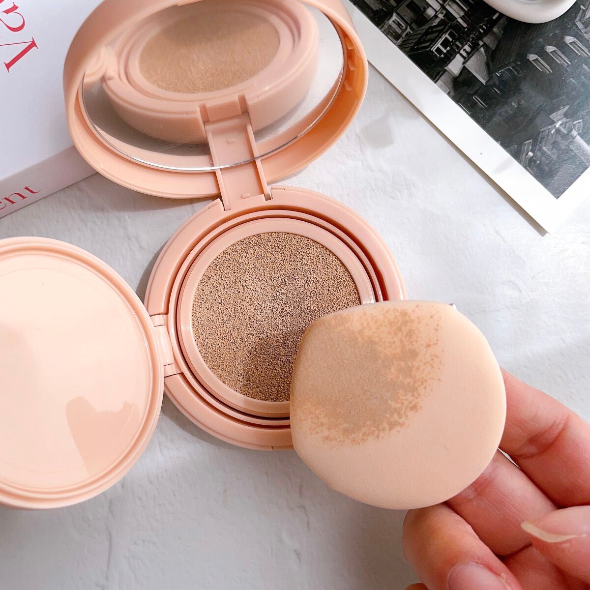 クラウド スキン グロー クッション XX01 ホンデ/HASH/クッションファンデーションを使ったクチコミ(2枚目)