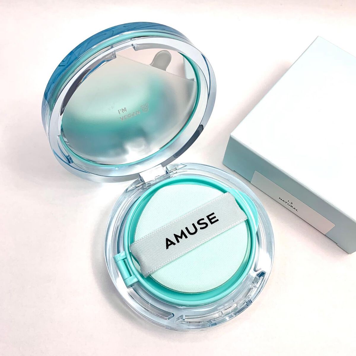 メタフィットヴィーガンクッション/AMUSE/クッションファンデーションを使ったクチコミ（1枚目）