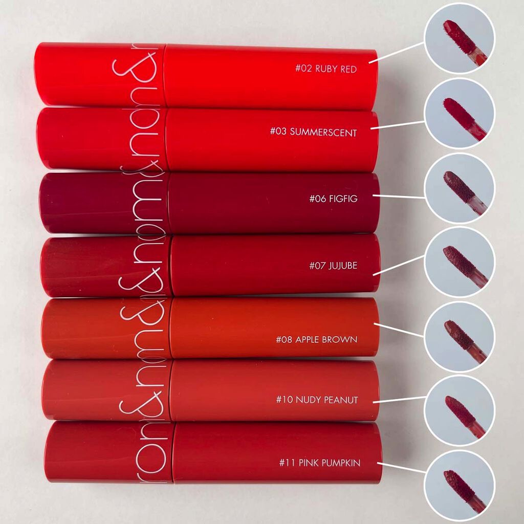 ジューシーラスティングティント/rom&nd/リップティントを使ったクチコミ（3枚目）