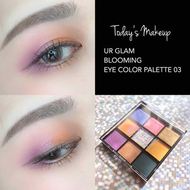 UR GLAM　BLOOMING EYE COLOR PALETTE/U R GLAM/アイシャドウパレットを使ったクチコミ（1枚目）