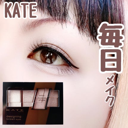 デザイニングブラウンアイズ/KATE/アイシャドウパレットを使ったクチコミ(1枚目)