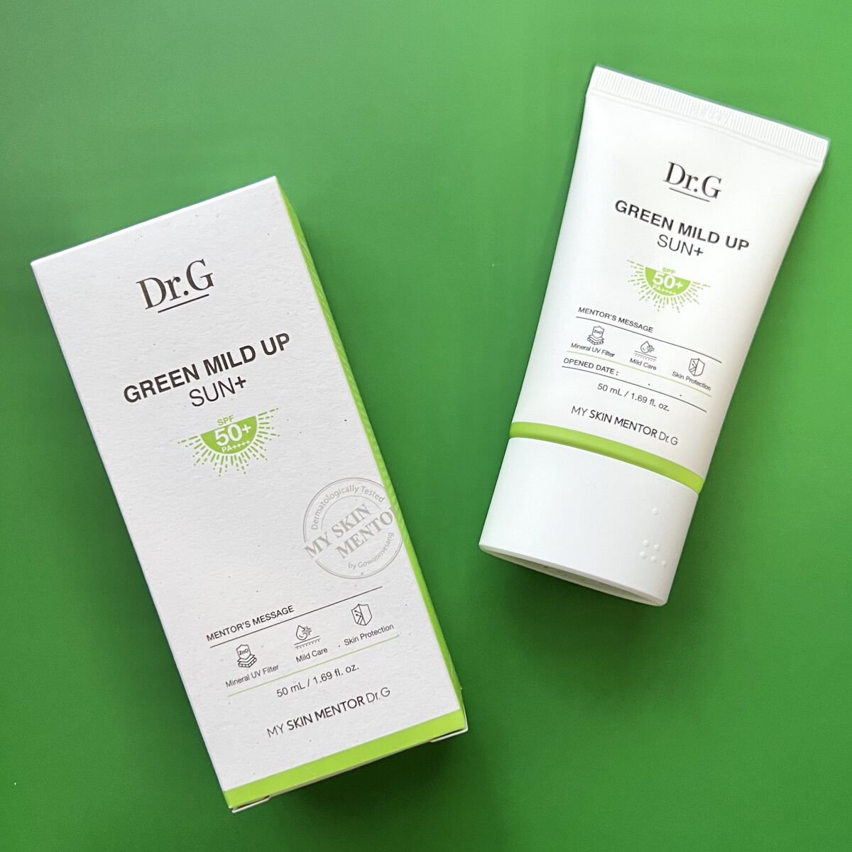 グリーンマイルドアップサンプラス/Dr.G/日焼け止めクリームを使ったクチコミ（2枚目）