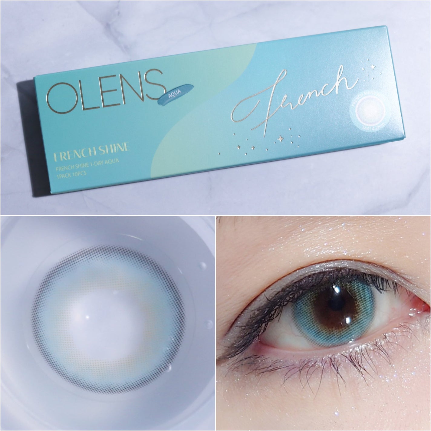 FrenchShine1day/OLENS/ワンデー(1DAY)カラコンを使ったクチコミ(1枚目)