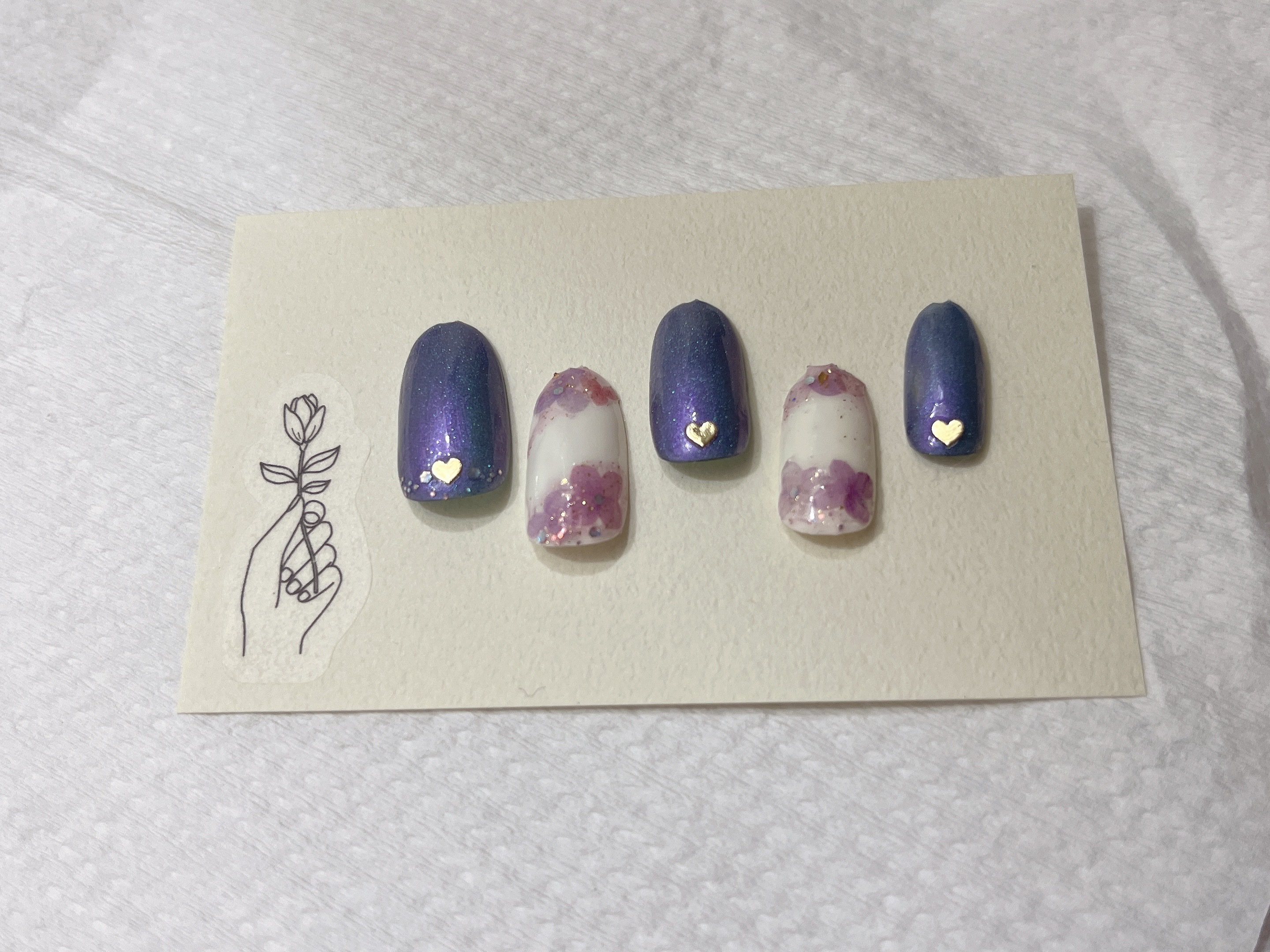 ネイルシール/セリア/ネイルシールを使ったクチコミ（1枚目）