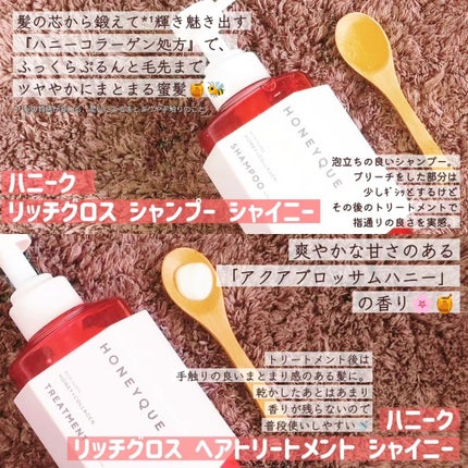 リッチグロス シャンプー シャイニー/ヘアトリートメント シャイニー/ハニーク/市販シャンプーを使ったクチコミ(2枚目)
