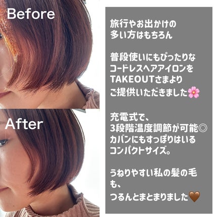 MULTI FLAT マルチフラットヘアアイロン/TAKE OUT/ストレートアイロンを使ったクチコミ(2枚目)