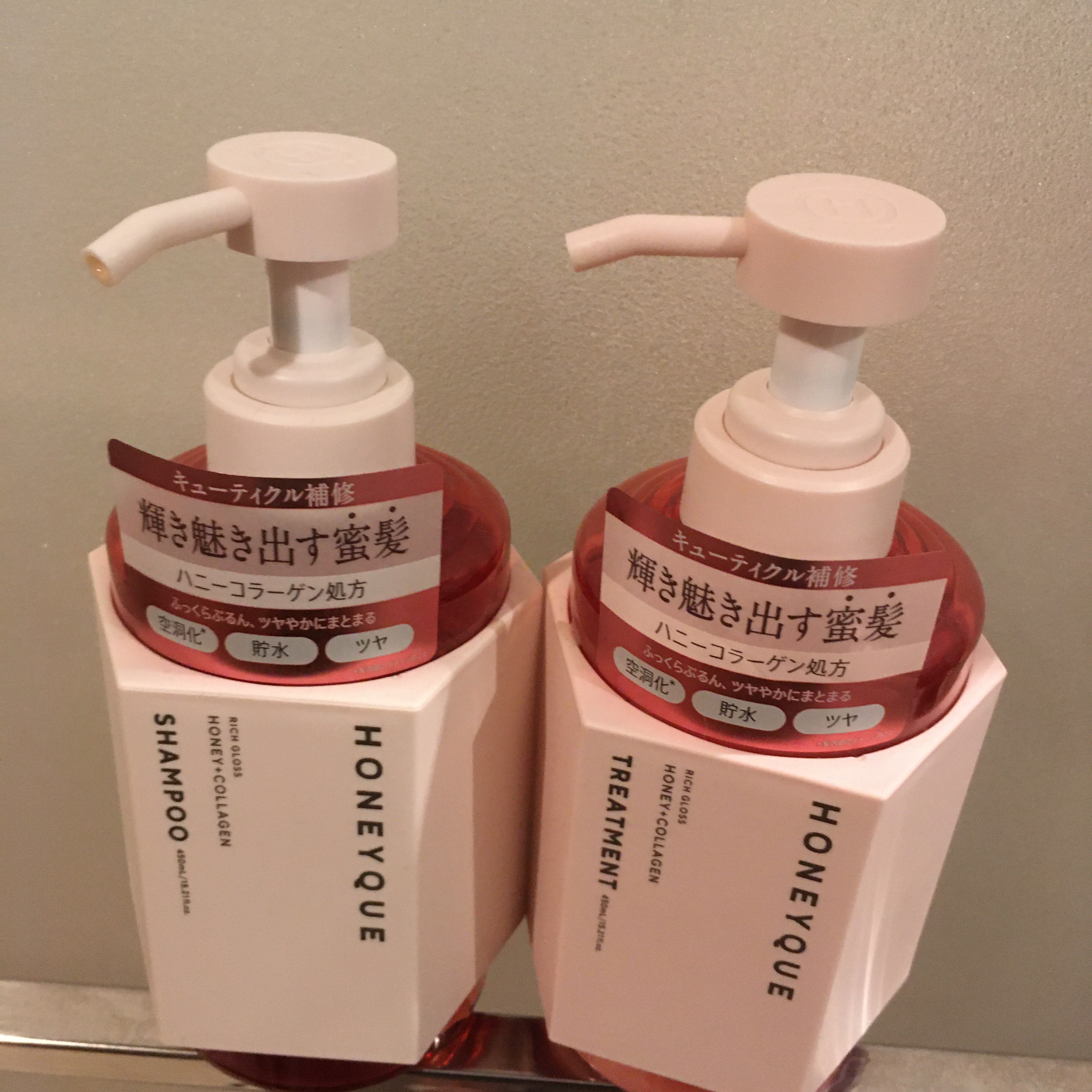 リッチグロス シャンプー シャイニー／ヘアトリートメント シャイニー/ハニーク/市販シャンプーを使ったクチコミ（1枚目）