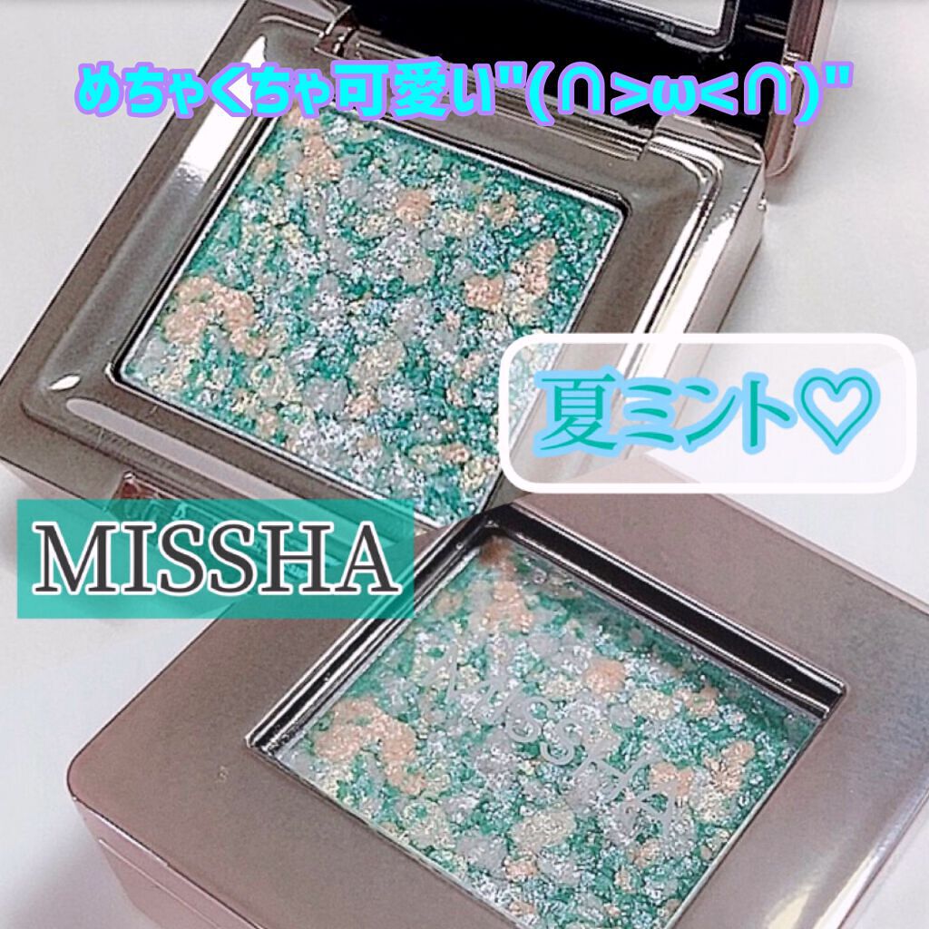 グリッタープリズム シャドウ/MISSHA/グリッターを使ったクチコミ(5枚目)