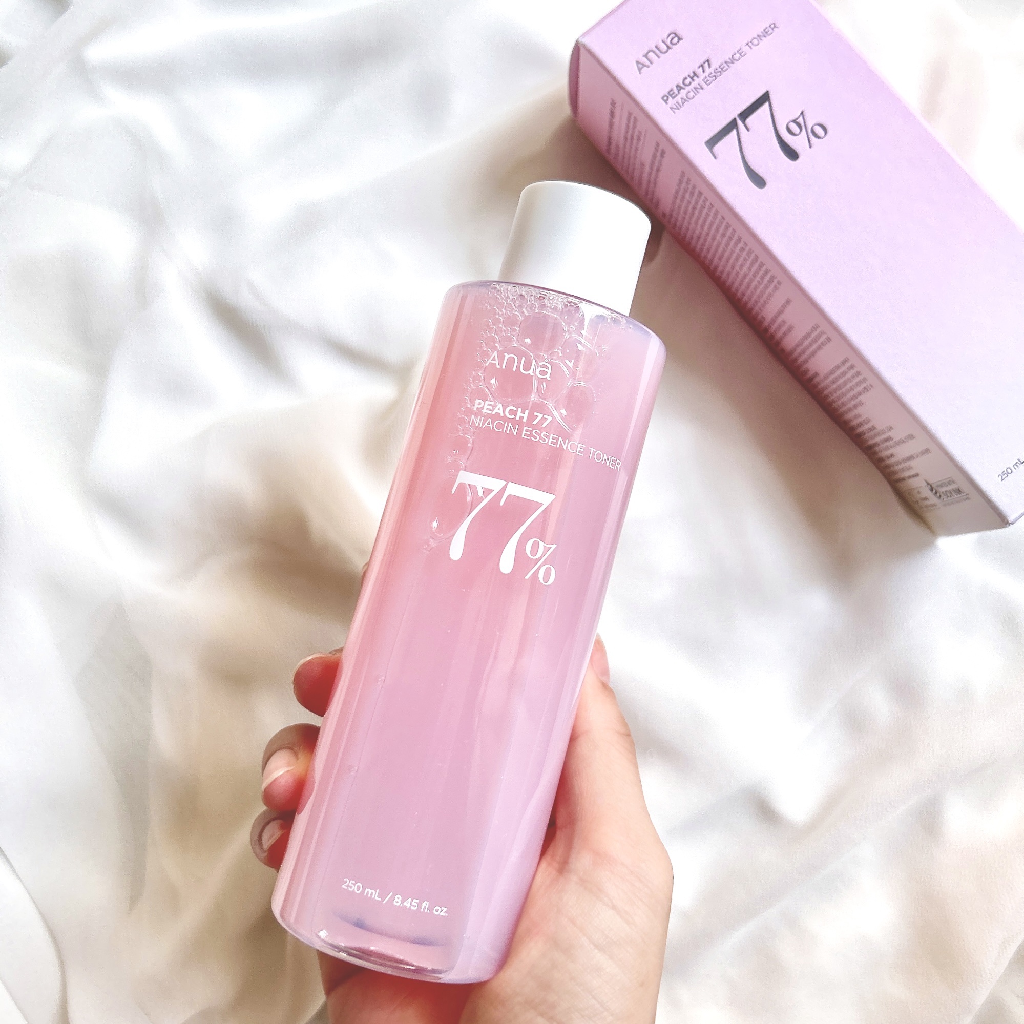 桃77％ナイアシンエッセンストナー 250ml/Anua/化粧水を使ったクチコミ（2枚目）