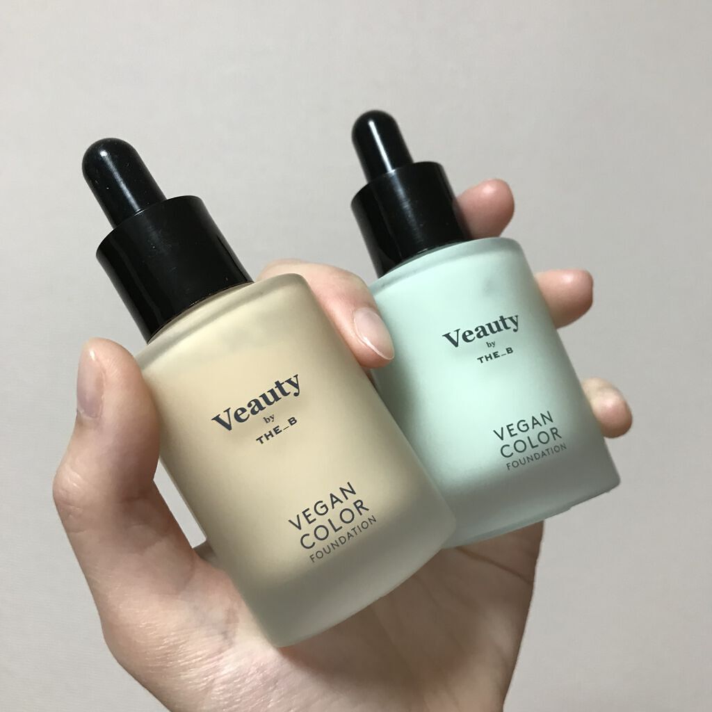 ヴィーガン カラーファンデーション オレンジ/Veauty by THE_B/リキッドファンデーションを使ったクチコミ（2枚目）