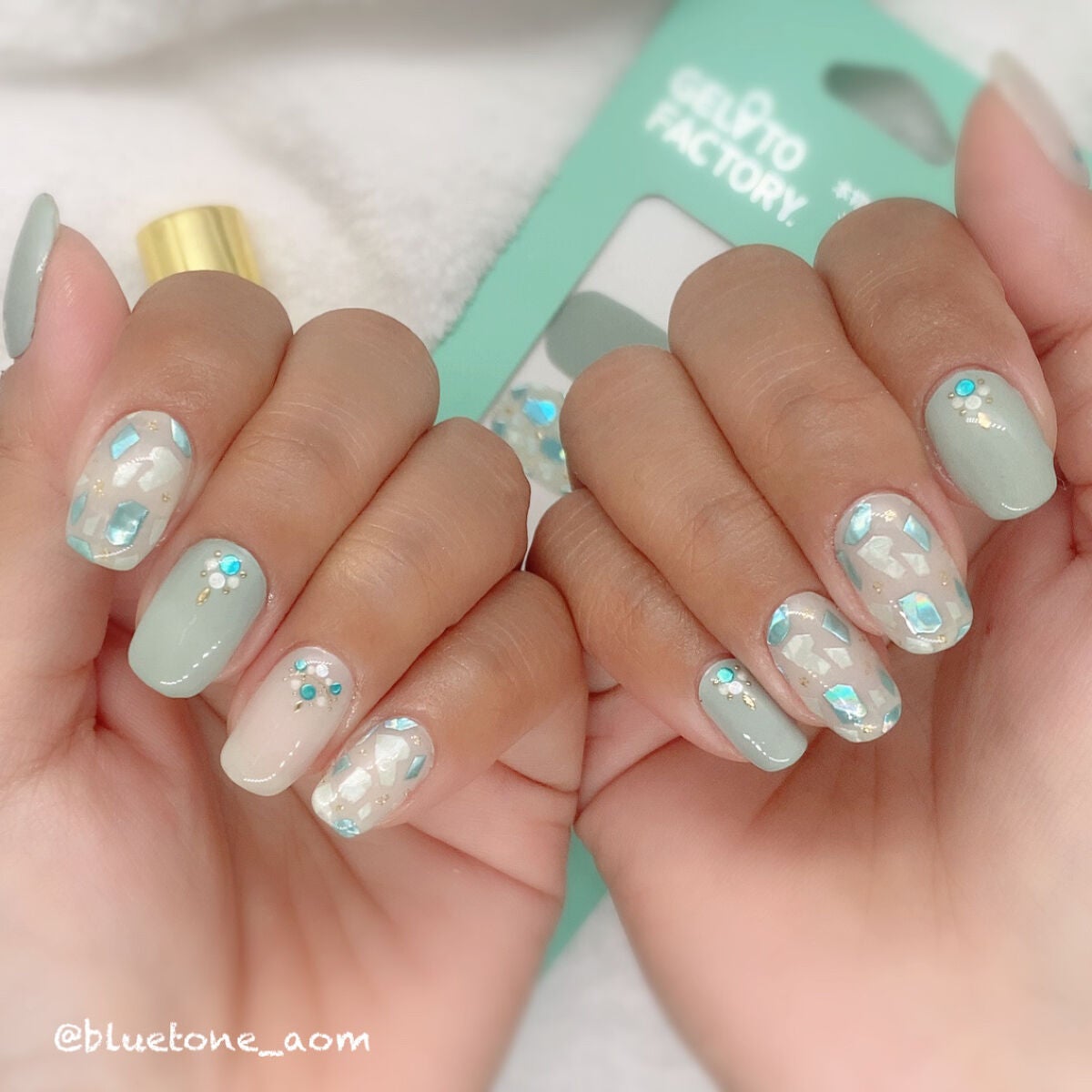 ジェルネイル(ライト対応)/セリア/ジェルネイルを使ったクチコミ(2枚目)