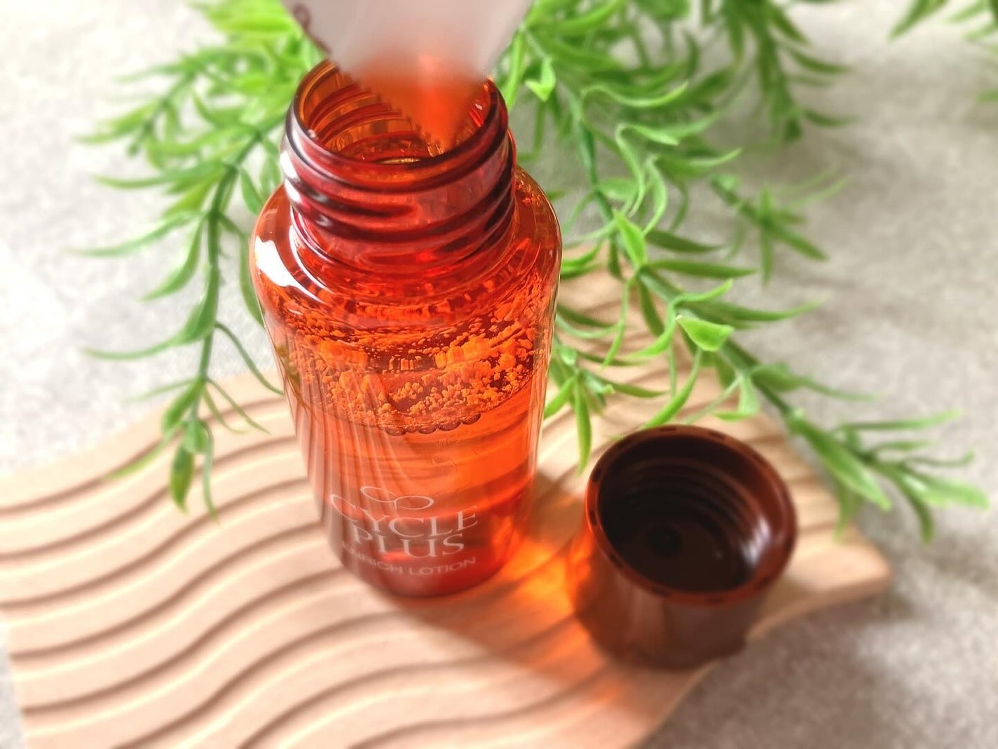 ぴぴちゃん22@フォロバ100% on LIPS 「サイクルプラスエンリッチローションハーフ🫧✨パウダーをローショ..」(3枚目)