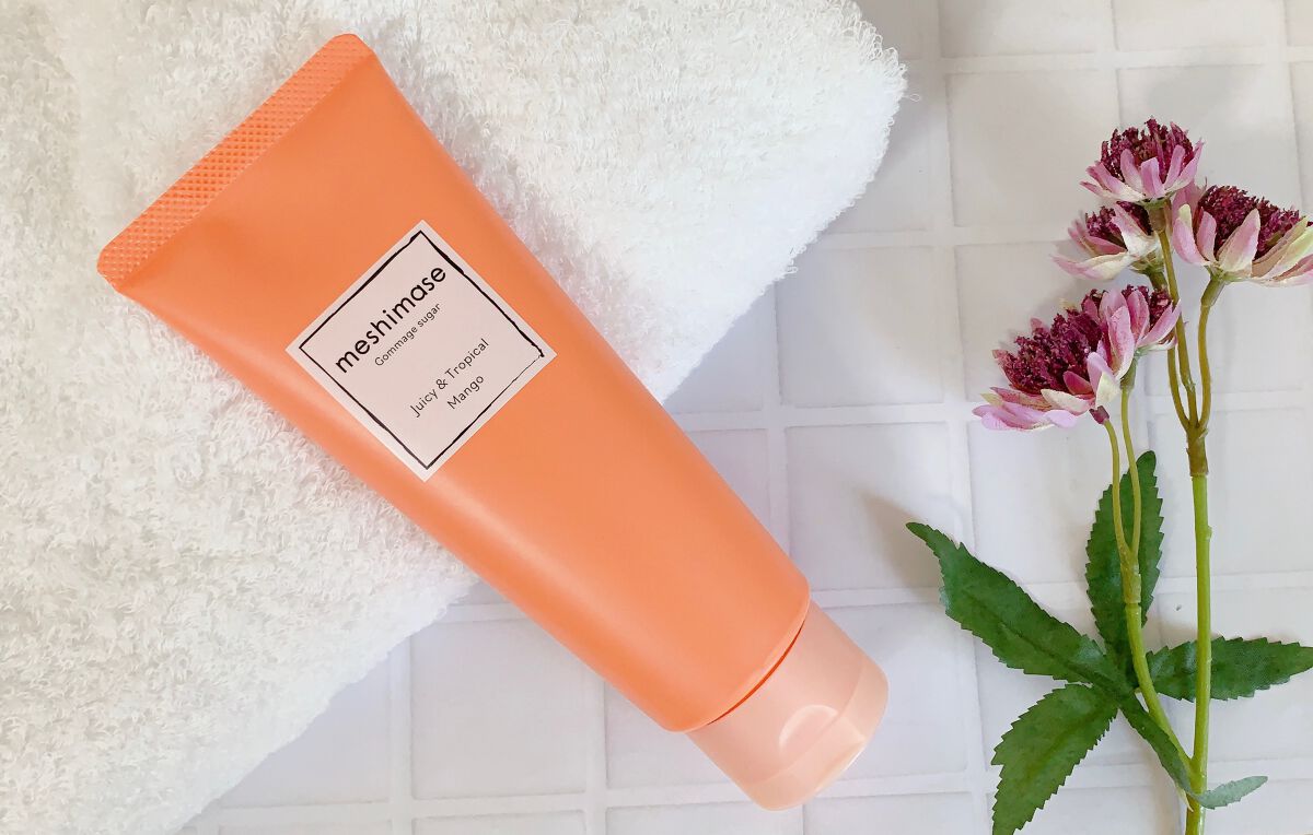 ゴマージュシュガー マンゴー/meshimase/ボディスクラブを使ったクチコミ（2枚目）