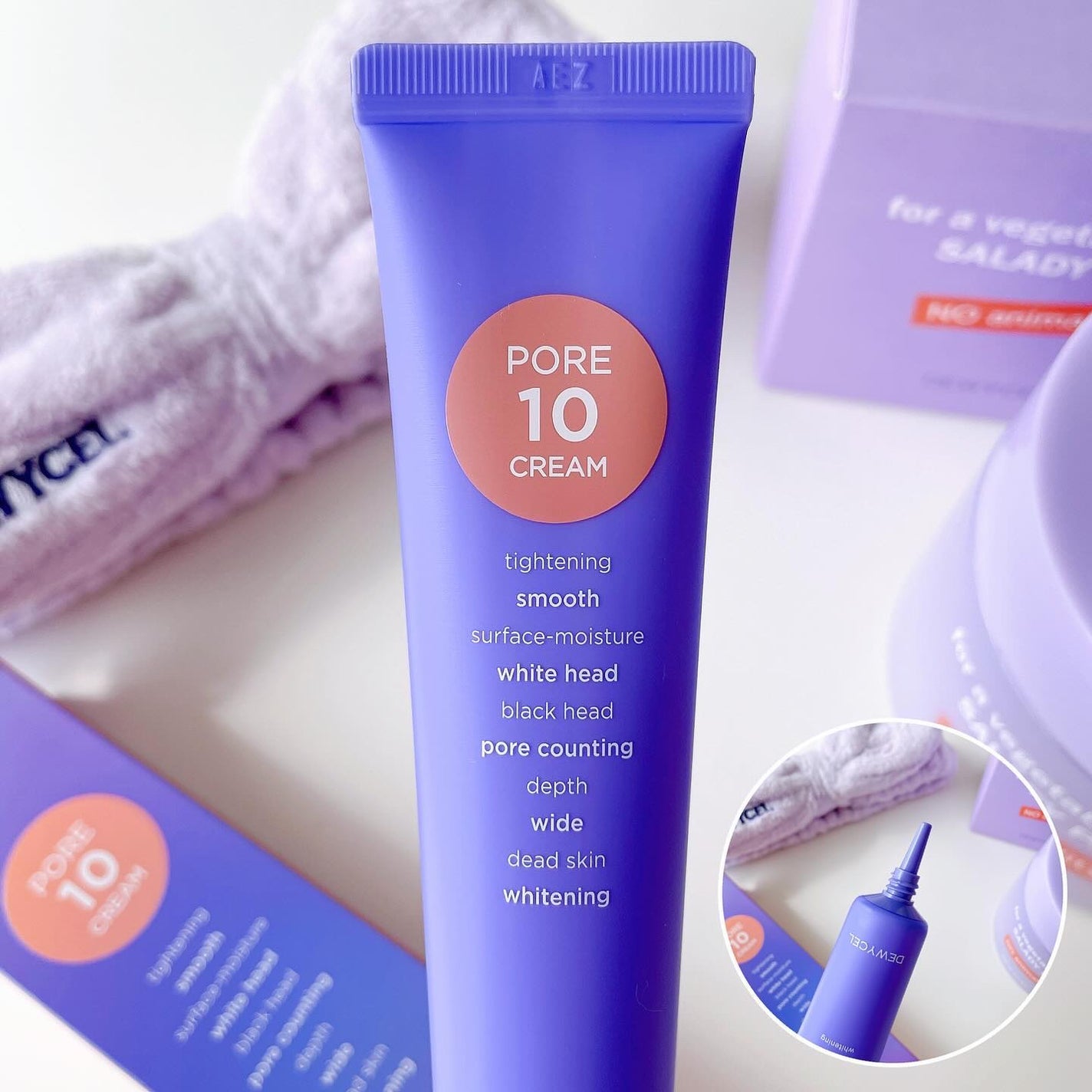 ポアーテンクリーム/DEWYCEL/化粧下地を使ったクチコミ(2枚目)