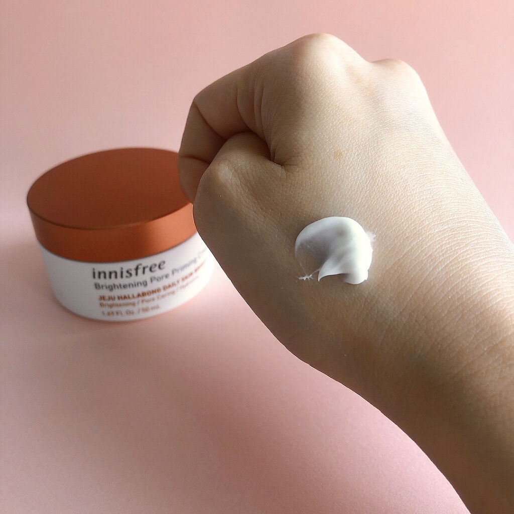 ブライトニングポア プライミング クリーム/innisfree/フェイスクリームを使ったクチコミ（3枚目）