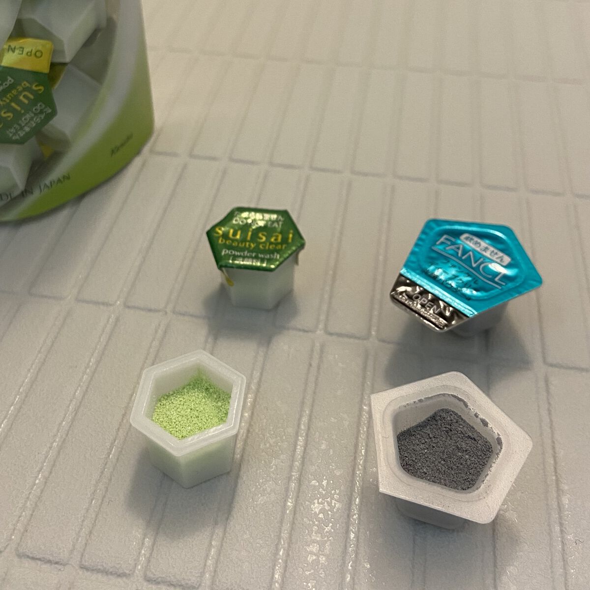 スイサイ ビューティクリア パウダーウォッシュN 抹茶ティーラテの香り(限定)/suisai/洗顔パウダーを使ったクチコミ（1枚目）