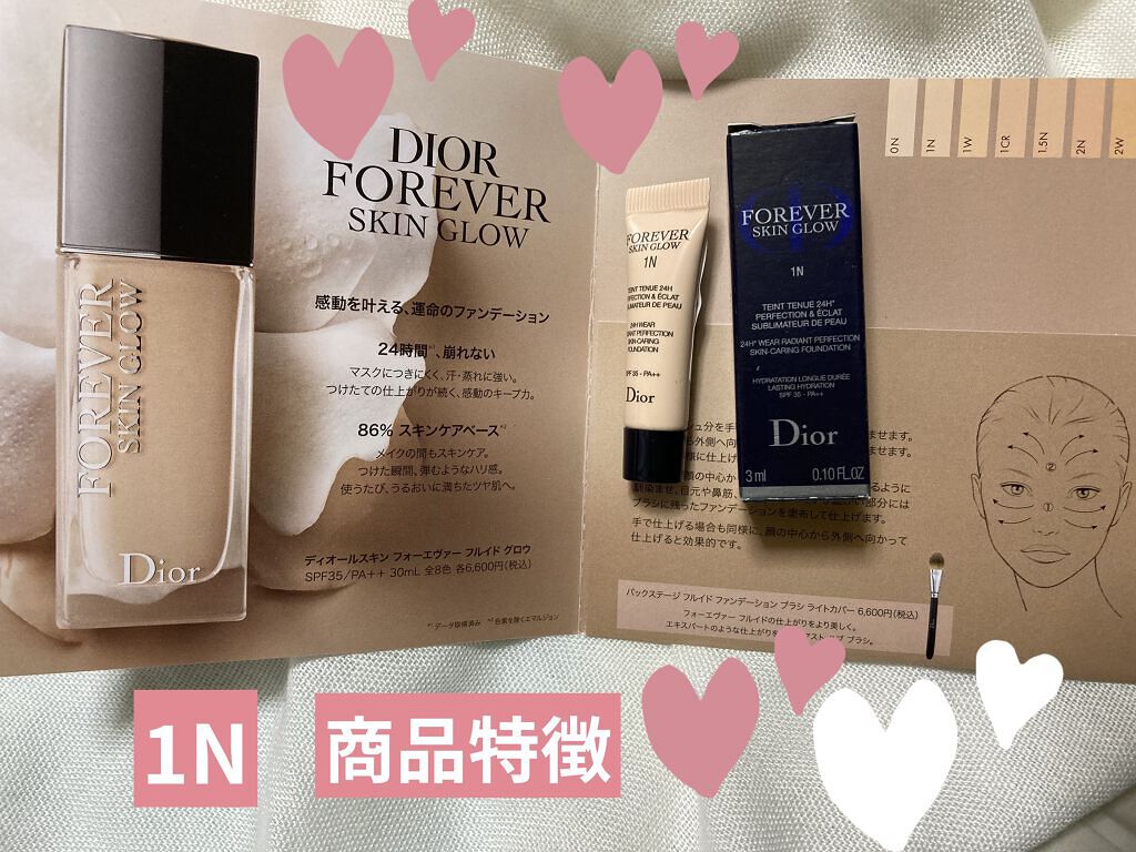 【旧】ディオールスキン フォーエヴァー フルイド グロウ/Dior/リキッドファンデーションを使ったクチコミ（2枚目）