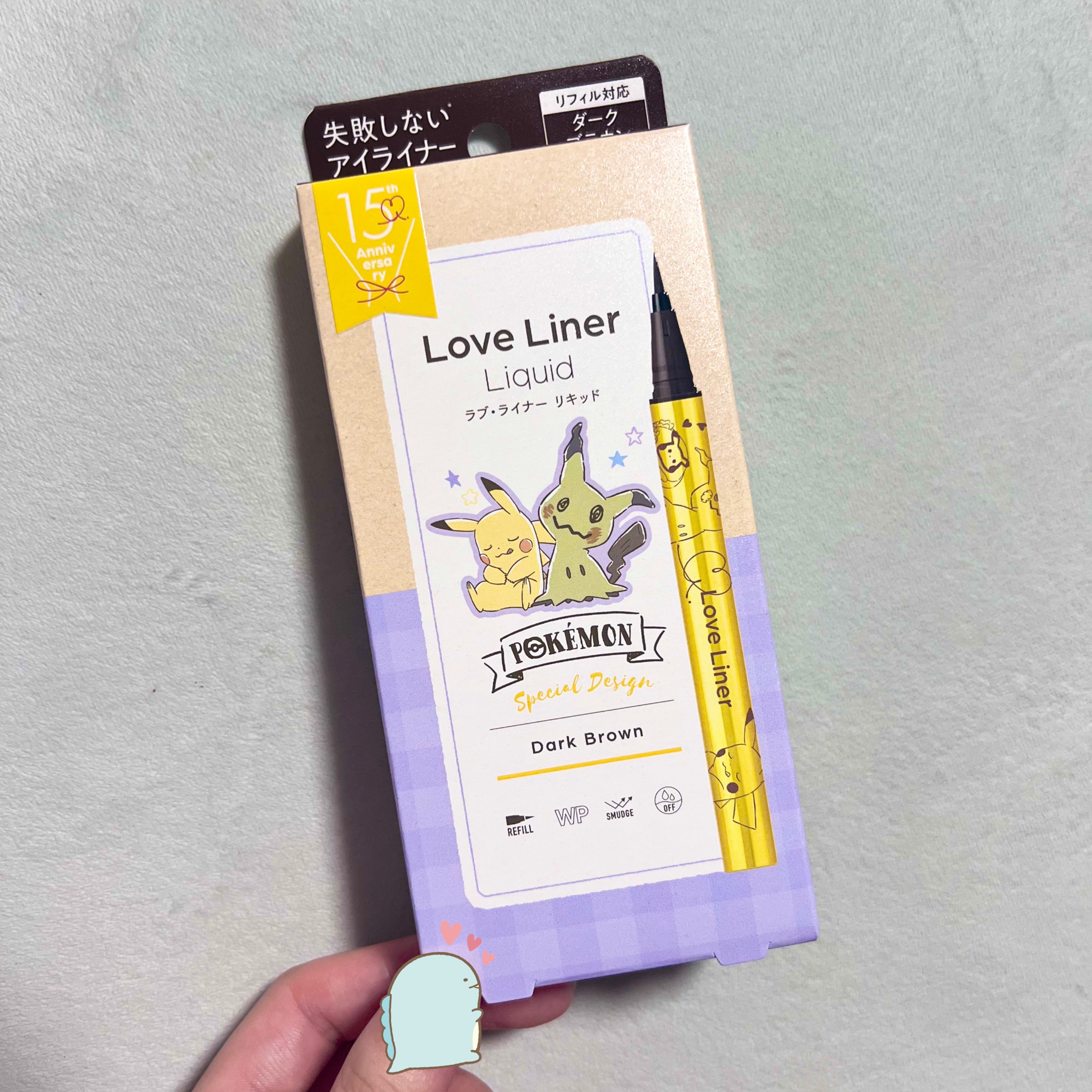 リキッドアイライナーR4 ダークブラウン（ポケモン限定デザイン）/ラブ・ライナー/リキッドアイライナーを使ったクチコミ（1枚目）
