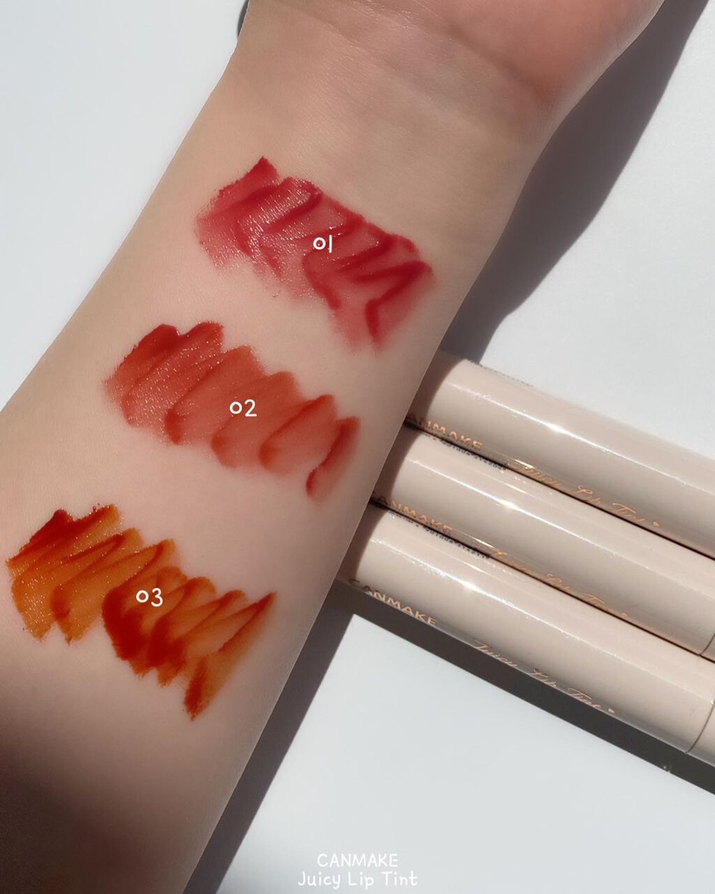 ジューシーリップティント/キャンメイク/口紅を使ったクチコミ（2枚目）
