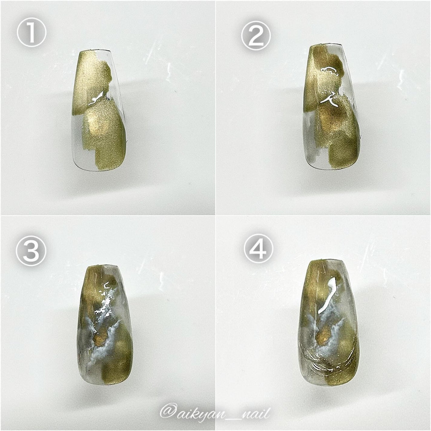 ミラーパウダー/ネイル工房/ネイル用品を使ったクチコミ(4枚目)