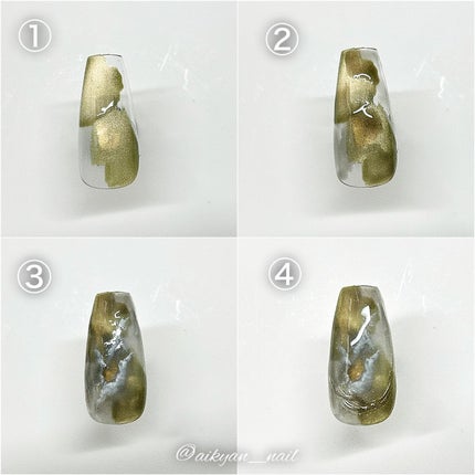 ミラーパウダー/ネイル工房/ネイル用品を使ったクチコミ(4枚目)