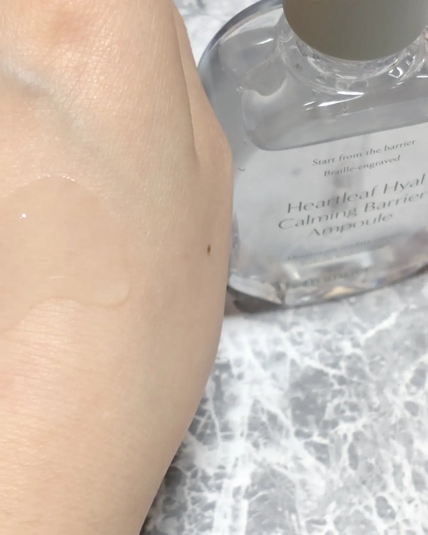 ドクダミヒアルカーミングバリアアンプル/fromrier/美容液を使ったクチコミ(3枚目)