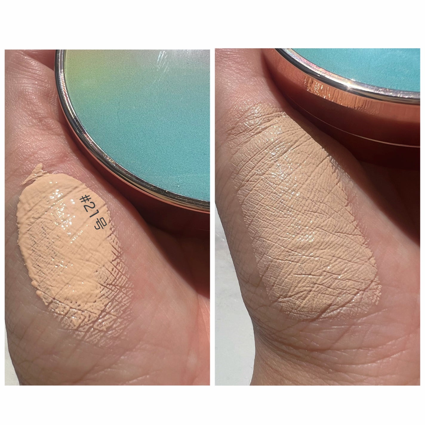 ピンクティーツリーカバークッション/APLIN/クッションファンデーションを使ったクチコミ(5枚目)