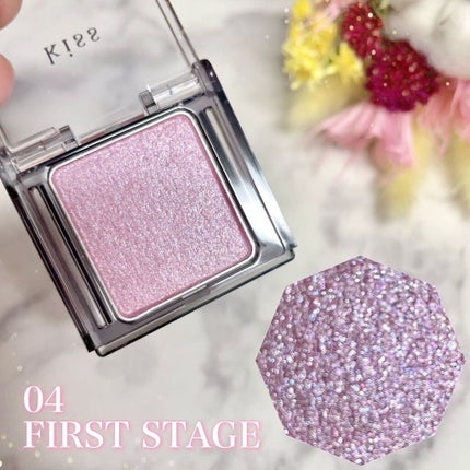 シアー グリッターアイズ/KiSS/単色アイシャドウを使ったクチコミ(3枚目)