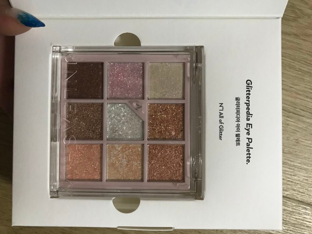 グリッターペディアアイパレット/unleashia/アイシャドウパレットを使ったクチコミ(4枚目)