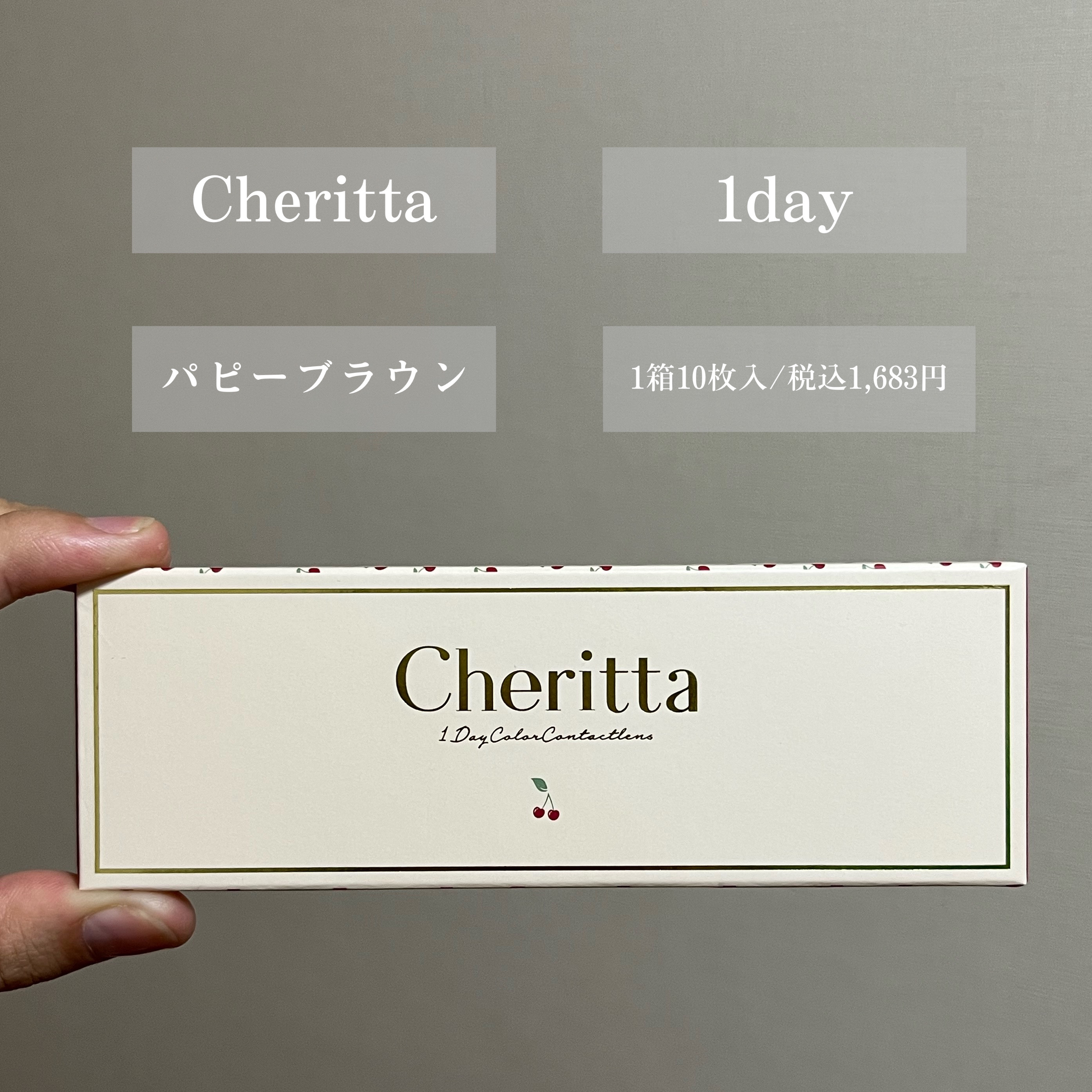 Cheritta 1day パピーブラウン(Puppy Brown)/Cheritta/ワンデー（１DAY）カラコンを使ったクチコミ（2枚目）