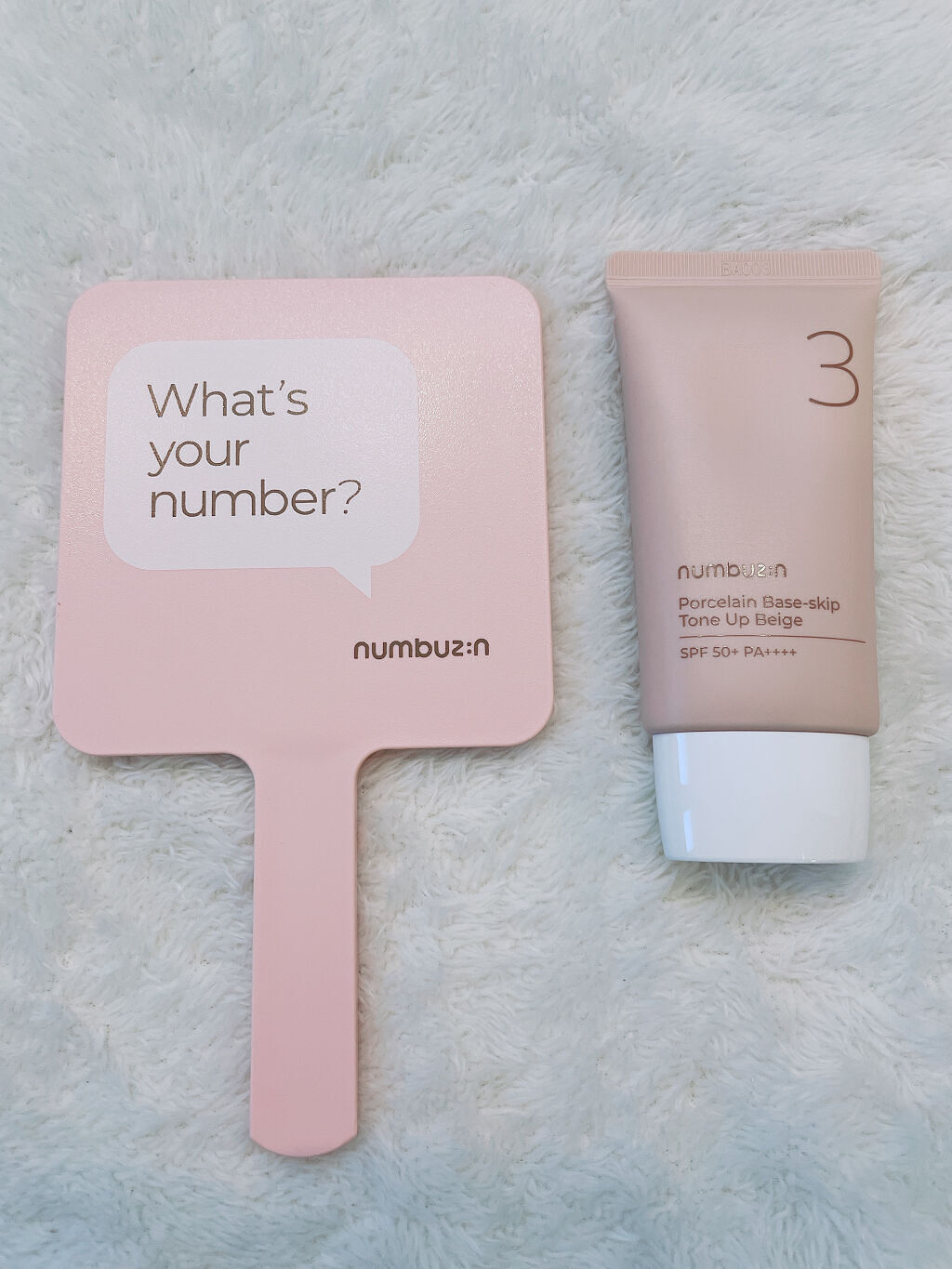 3番 ノーファンデ陶器肌トーンアップクリーム/numbuzin/化粧下地を使ったクチコミ（2枚目）
